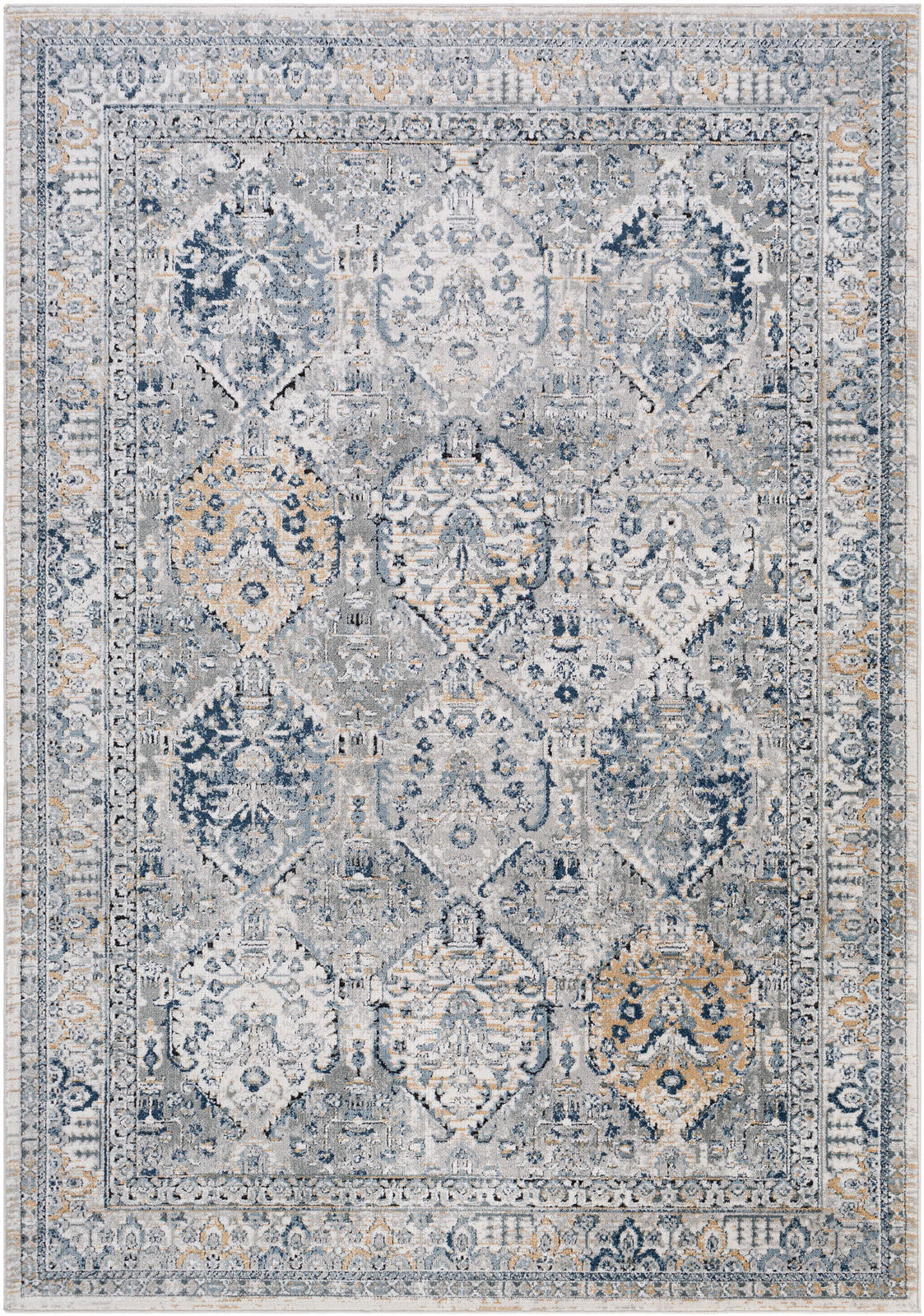 VINTAGE-TEPPICH 160/220 cm Grau - Grau, Naturmaterialien/Textil (160/220cm) - LIVABLISS