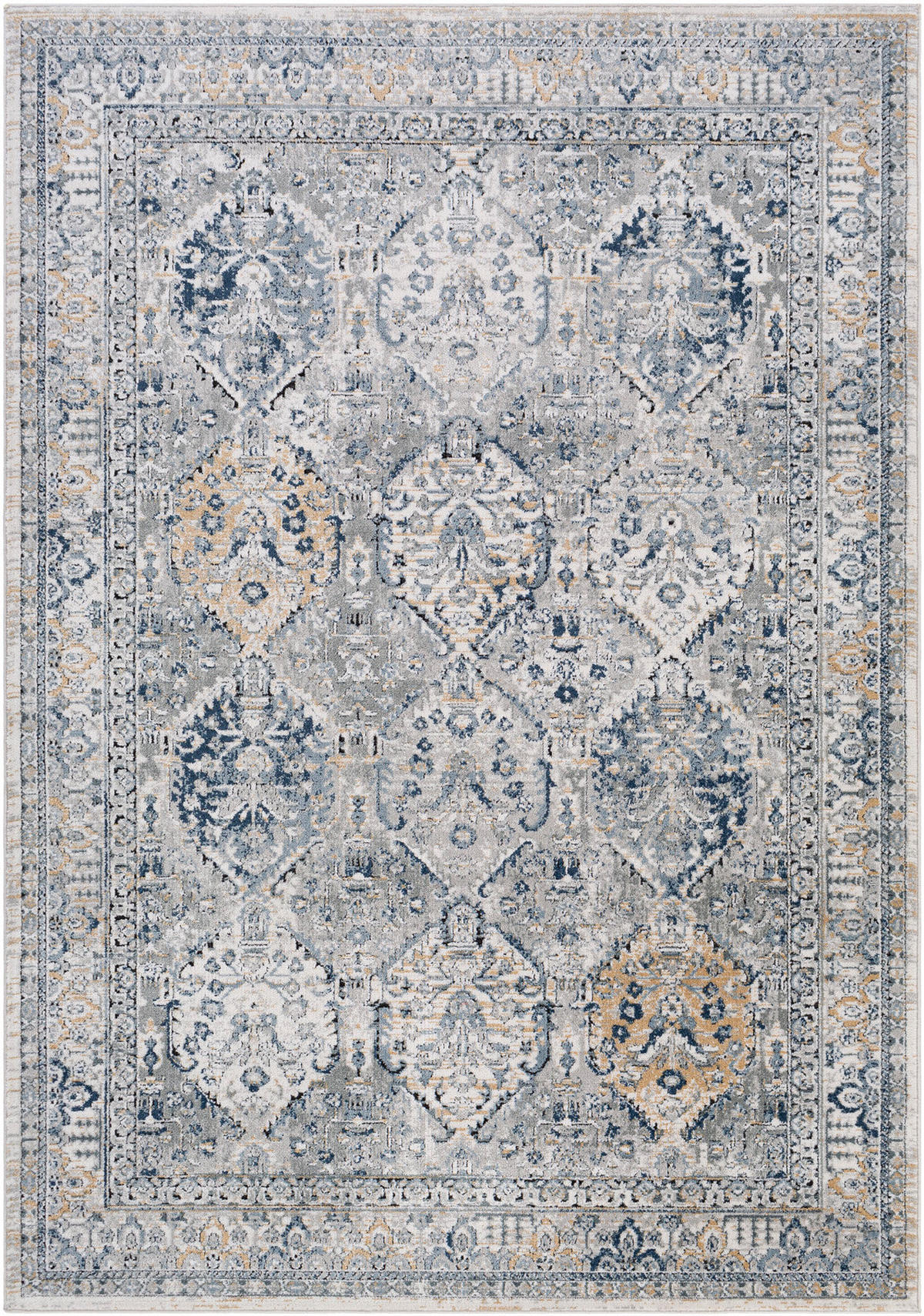 VINTAGE-TEPPICH 160/220 cm Grau - Grau, Naturmaterialien/Textil (160/220cm) - LIVABLISS