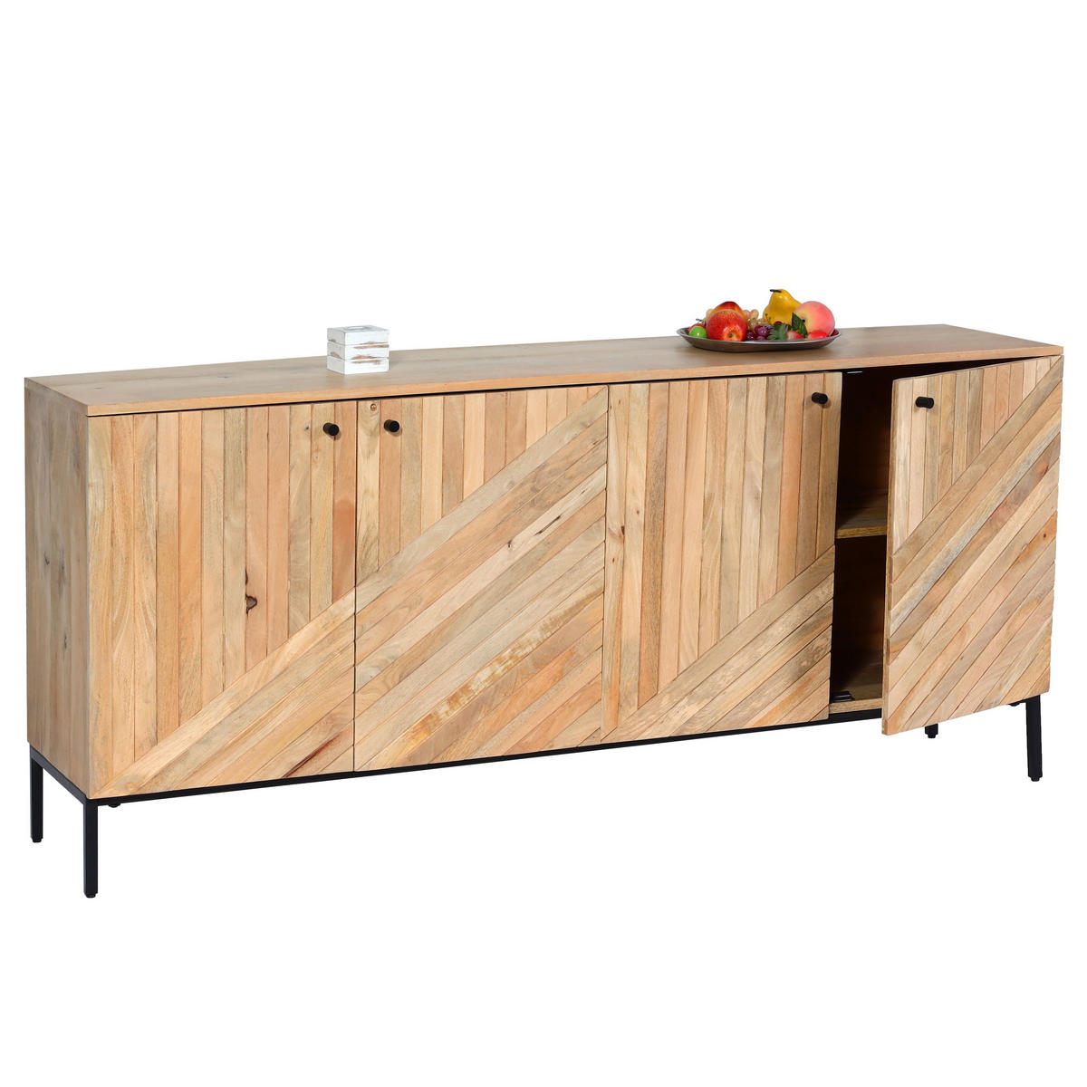 SIDEBOARD Beige - Beige, Holz (176/79/42cm) - MCW