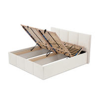 POLSTERBETT Dalas Beige 200 x 200 x 40 cm Bettkasten Mit hochwertiger Matratze H3 (bis 120 kg) und Lattenrost - Beige, Holz (200/200cm) - Halmon Schlafkomfort Betten 