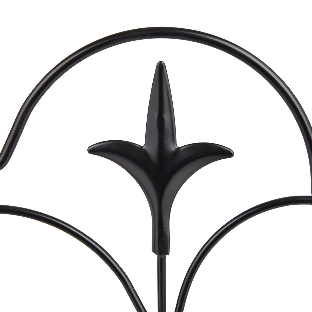 4xBEETEINFASSUNG - Schwarz, Metall (39/28.5/1cm) - Relaxdays