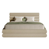 POLSTERBETT Buffalino Hellbeige Boucle 180/200 cm - Beige, Kunststoff/Textil (180/200cm) - Selsey