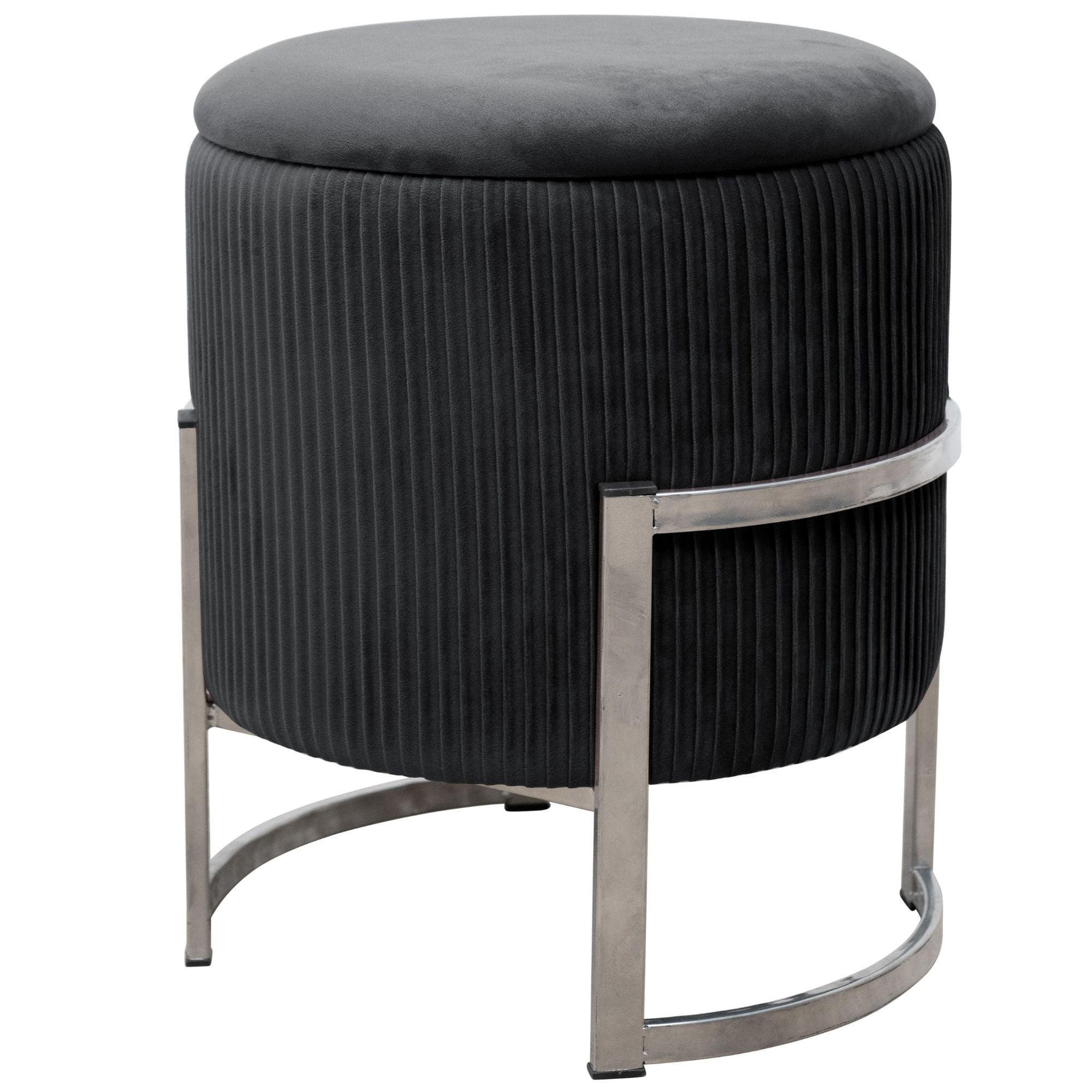 RAUMHIRSCH FURNITURE ČALOUNĚNÁ STOLÍK grafitová 40/46/40