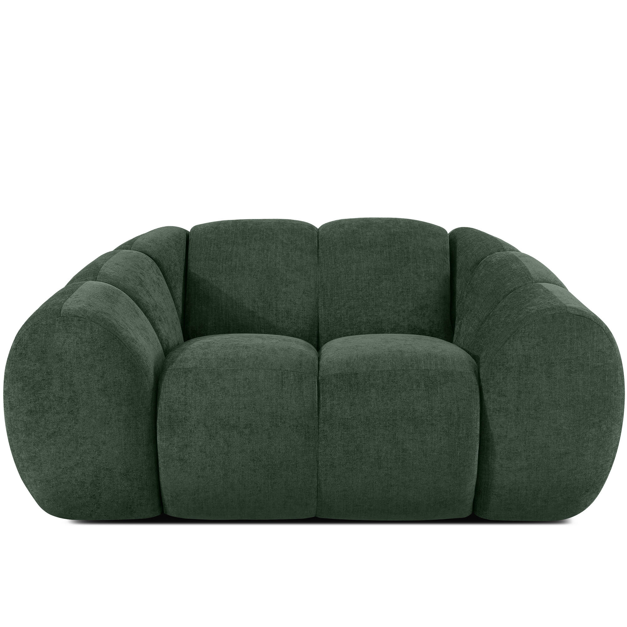 SESSEL FLAVA, Dunkelgrün - Dunkelgrün, Holz/Holzwerkstoff (160/76/100cm) - KONSIMO®