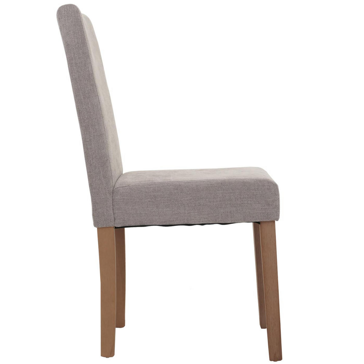 ESSZIMMERSTUHL 4er-Set klassisch und zeitlos 90x42x50cm Sitzhöhe 47cm Stoff/Textil Chenille Holz naturfarbene Beine Hellgrau - Hellgrau, Textil (42/90/50cm) - CHEFGASTRO