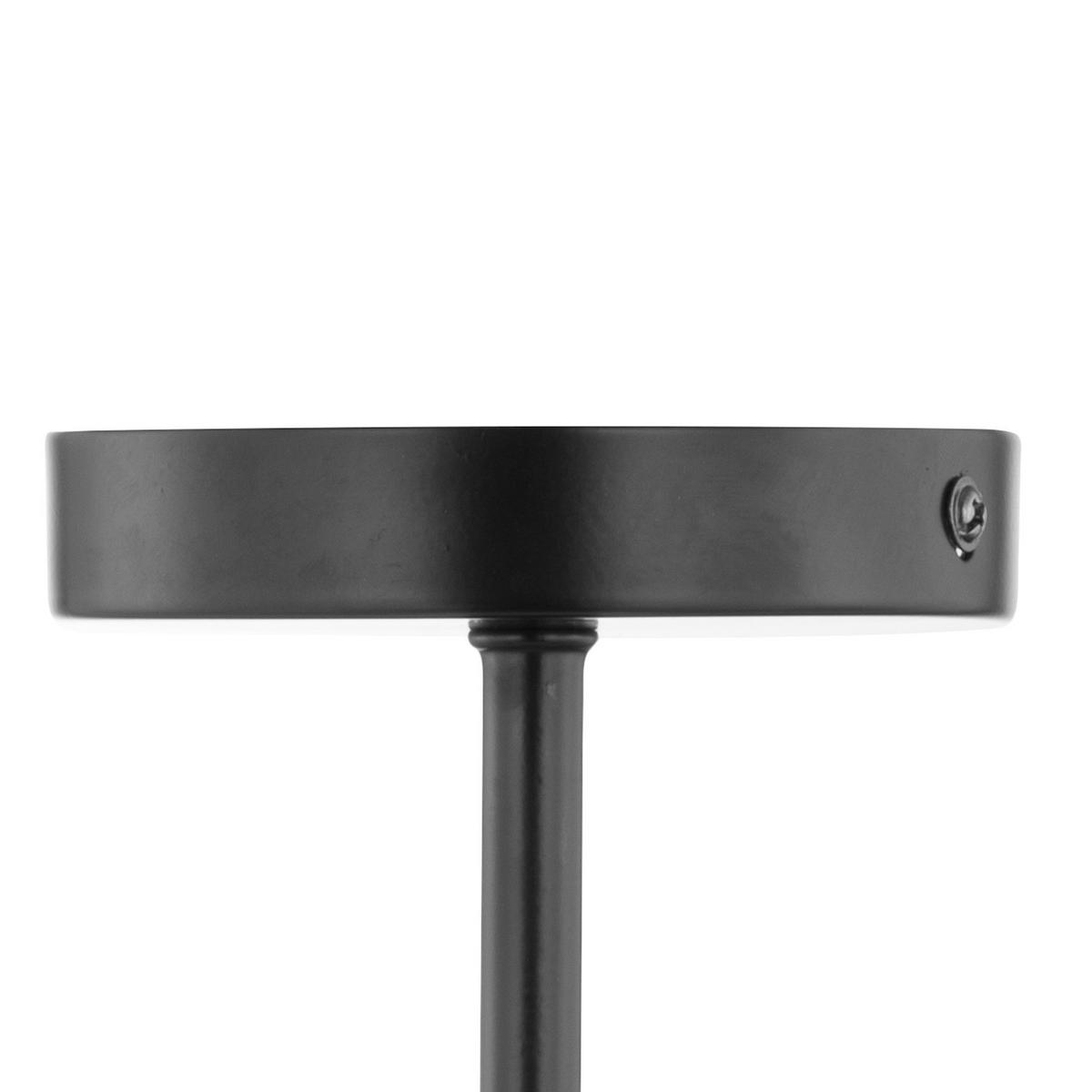 DECKENLEUCHTE 3-FLAMMIG - Glas / Metall - Schwarz, Glas/Metall (62/62/25cm) - home24