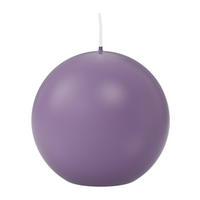 KUGELKERZEN Mauve Lila Ø 70 mm, 12 Stück - Mauve, Paraffin (7/7/7cm) - Wiedemann Kerzen