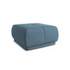 POUF Chenille Stoff Blau - Blau/Blaugrau, Kunststoff/Textil (60/35/60cm) - Makamii