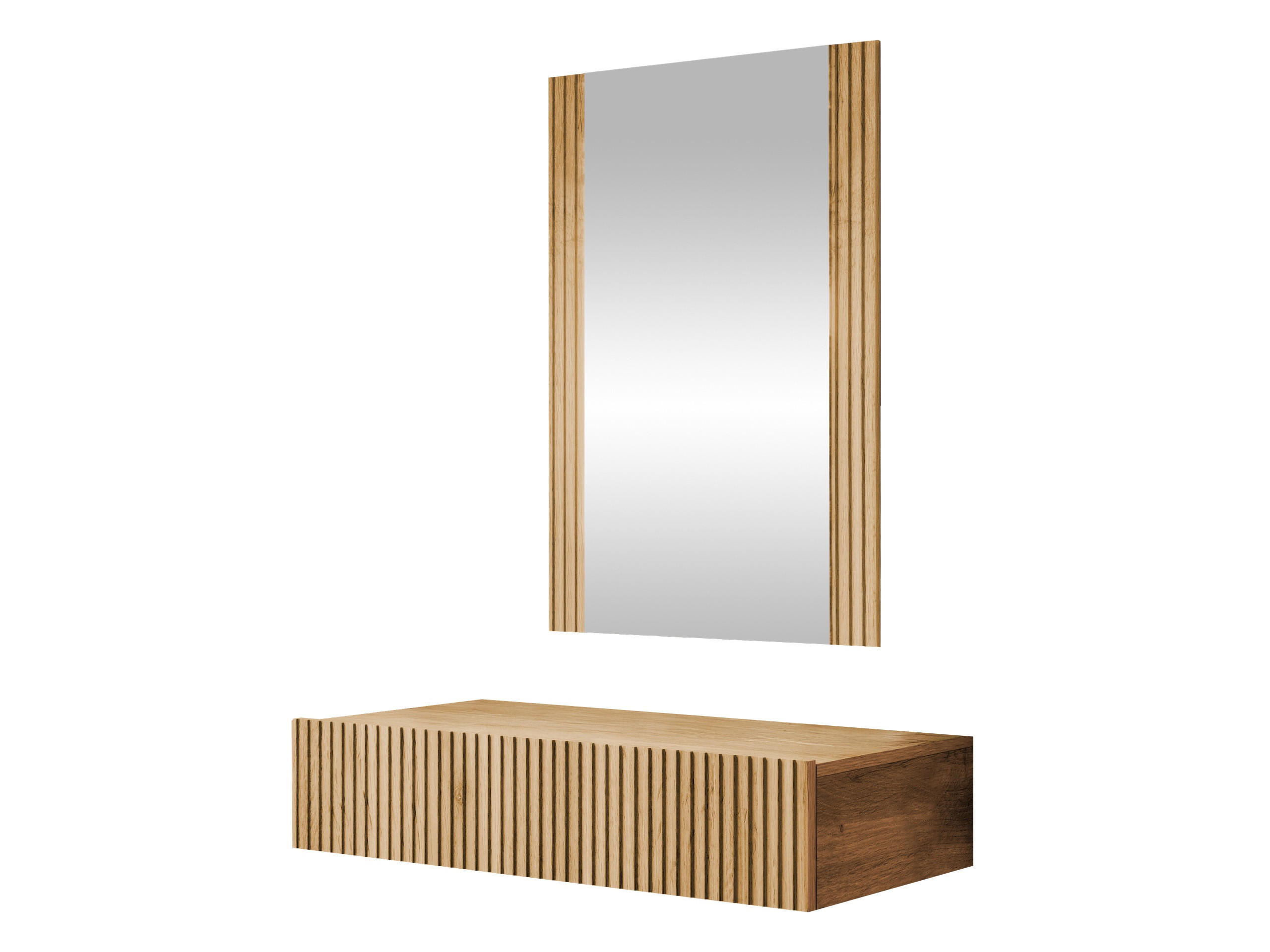 SCHMINKTISCH Vamos - Braun, Holzwerkstoff (80/17/42cm) - MIRJAN24