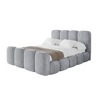POLSTERBETT mit Bettkasten, Fußteil und Lattenrost, Boxbett ohne Matratze - KALA-Z 120x200 Hellgrau - Hellgrau, Holzwerkstoff/Textil (120/200cm) - ALTDECOR
