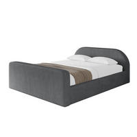POLSTERBETT mit Bettkasten, Fußteil und Lattenrost, Boxbett ohne Matratze - TIVON-Z-V1 180x200 Dunkelgrau - Anthrazit, Holzwerkstoff/Textil (180/200cm) - ALTDECOR