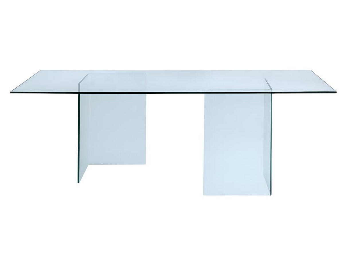 ESSTISCH - 8 Personen - Glas - COLEDON - Transparent, Glas (210/90/75cm) - Vente-Unique