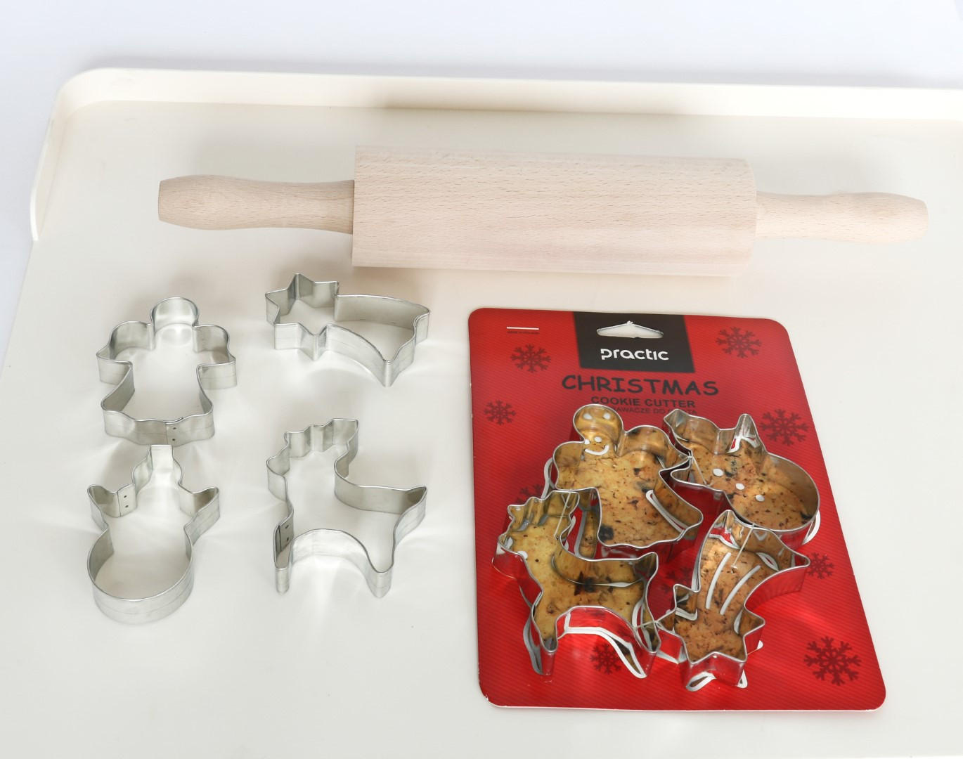 AUSSTECHFORMEN Weihnachten - Silberfarben, Metall (21.5/7/21.5cm)