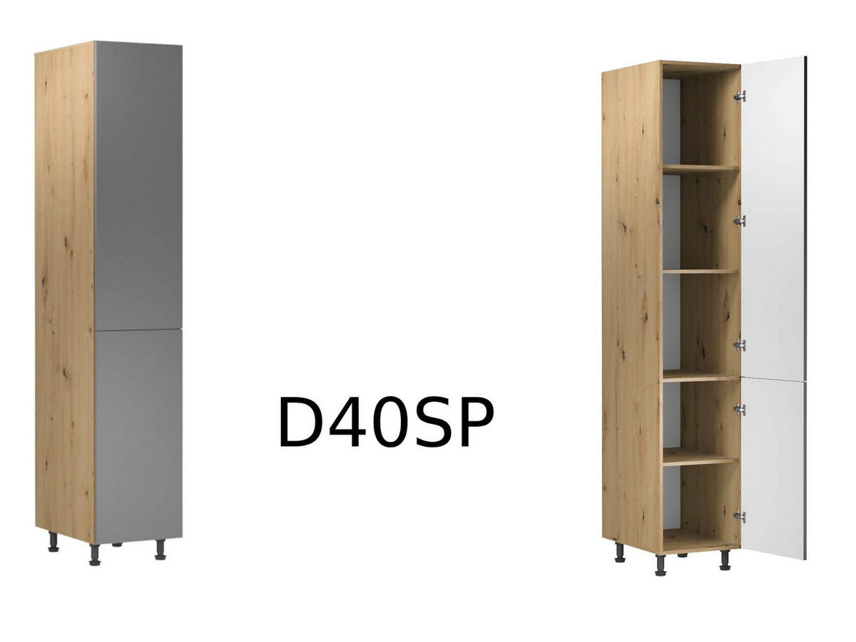 ECKKÜCHE 210 x 330 cm - Langen K66-M210 - Artisan Eiche / Beige - Beige, Holz (330/212/210cm)