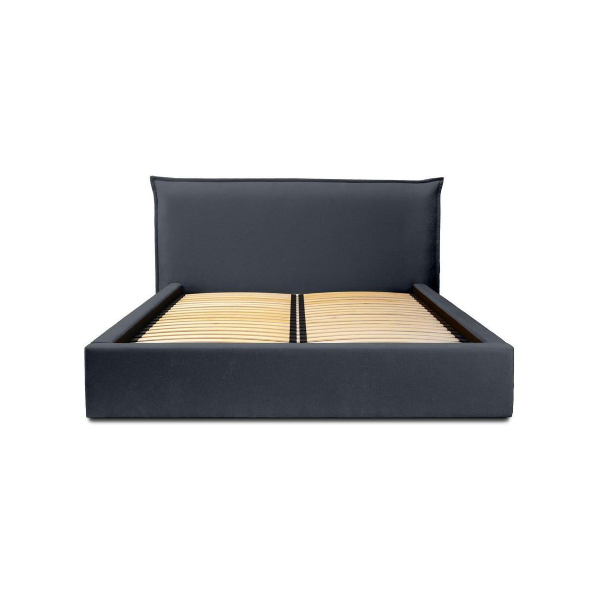 POLSTERBETT Amada Komplettset - Dunkelblau, Holzwerkstoff/Textil (180/200cm) - Fun Möbel