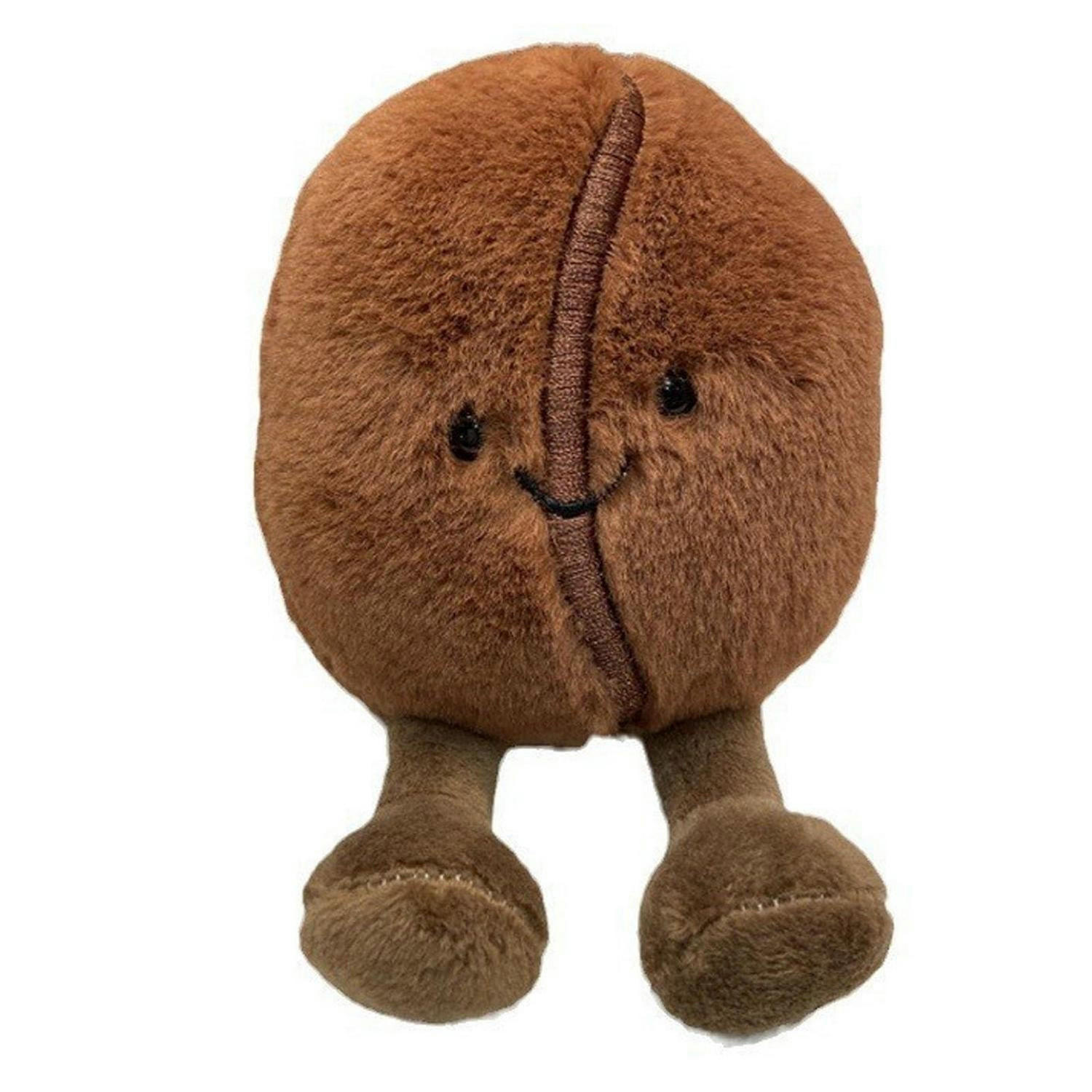 PLÜSCHTIER Kaffeebohne weich und kuschelig - Braun, Textil (6/13cm)