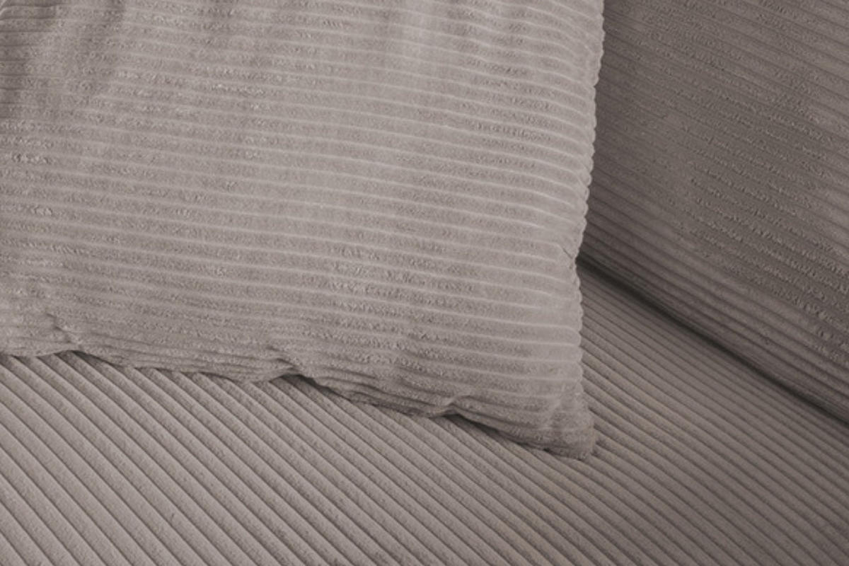 SPITZKISSEN MADELINE Taupe Cord - Taupe, Textil (50/14cm) - KAWOLA