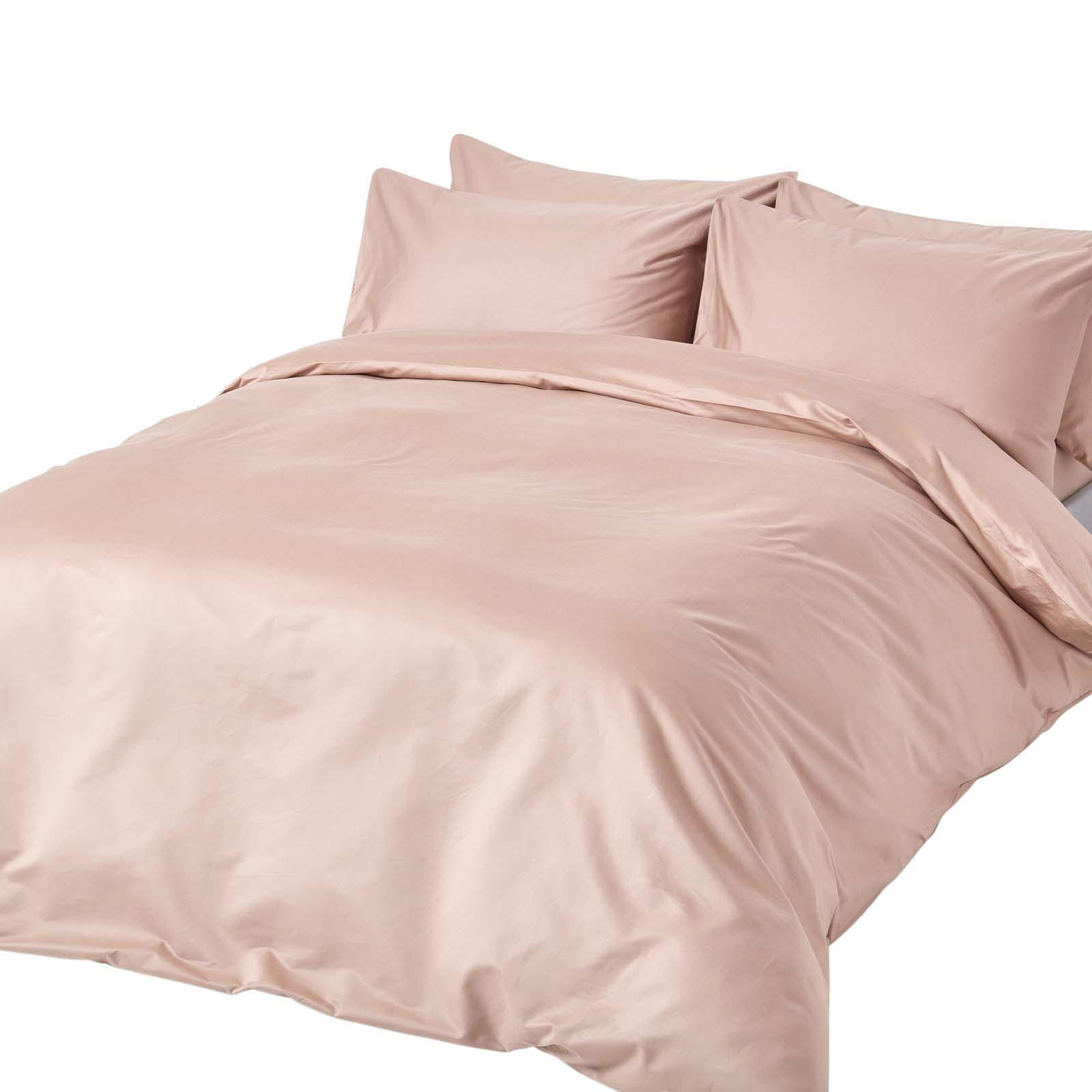 BETTWÄSCHE Premium, Ägyptische Baumwolle, Fadendichte 1000 - Beige, Textil (200/200cm) - Homescapes