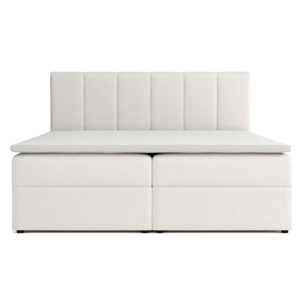 Thumbnail - Venasi Möbel Boxbett, Beige, Holzwerkstoff, H2 + H3, 140x200 cm, Schlafzimmer, Betten, Boxspringbetten
