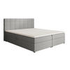 POLSTERBETT Topiq 184/203/103 hellgrau - Hellgrau, Holzwerkstoff/Textil (180/200cm) - Beautysofa