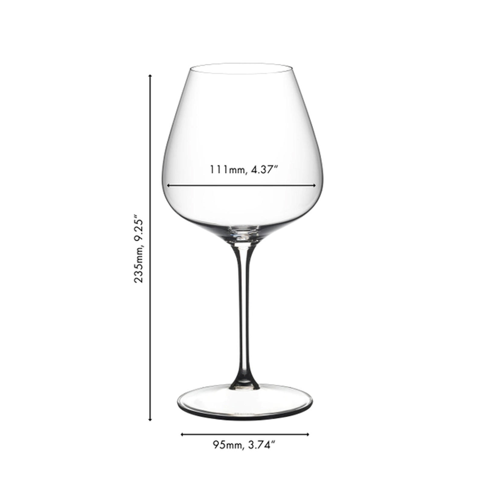 PINOT NOIR / NEBBIOLO WEINGLÄSER Grape transparent 750 ml 6er Set - Transparent, Glas (0.75L) - Riedel