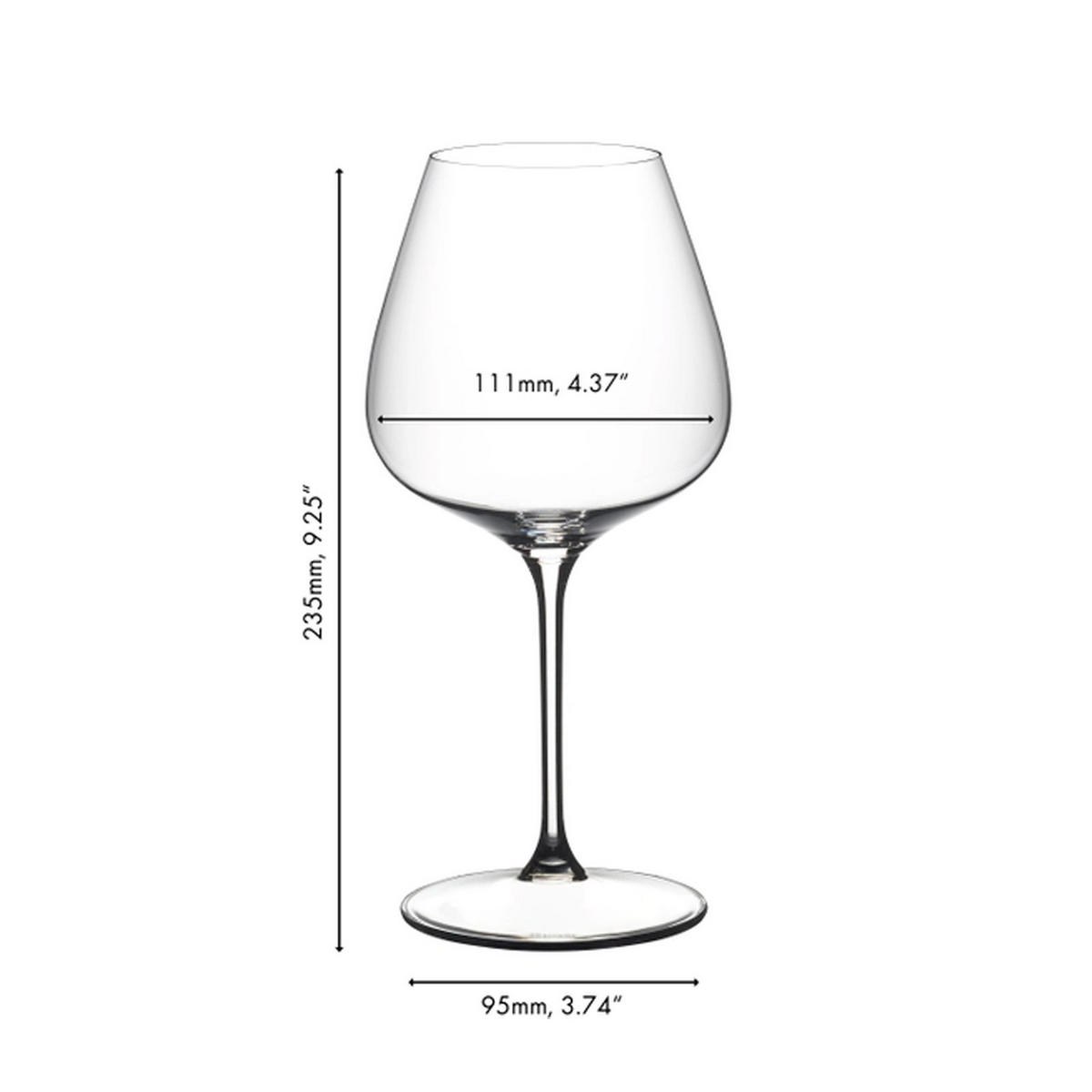 PINOT NOIR / NEBBIOLO WEINGLÄSER Grape transparent 750 ml 6er Set - Transparent, Glas (0.75L) - Riedel