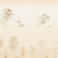 FOTOTAPETE Unterwasserwelt 371 x 280 cm - Beige, Papier (371/280cm) - Sanders & Sanders