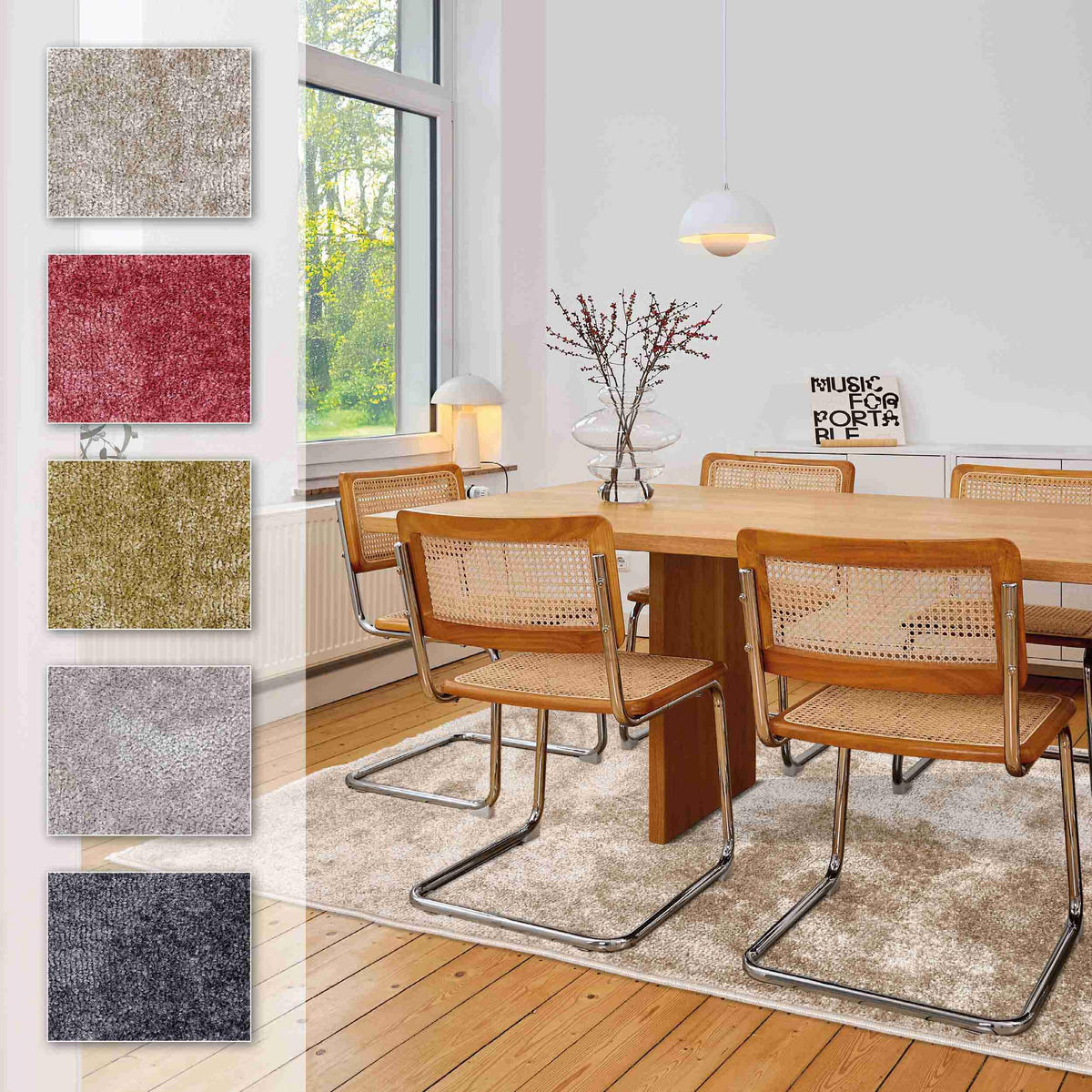 KURZFLORTEPPICH STEVIE - Beige, Textil (120/180cm) - Astra