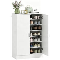 SCHUHSCHRANK Weiß 70/35/108 cm - Weiß, Holzwerkstoff (70/108/35cm) - PANGIVO