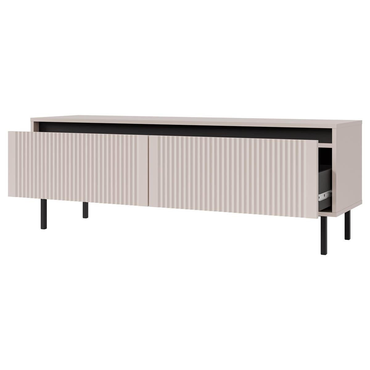 TV-SCHRANK mit Füßen 140 cm zwei türen beige Ciao - Beige, Holzwerkstoff (140/65/65cm) - Compleo24