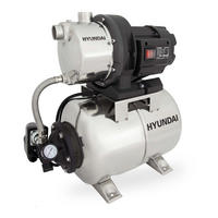 HAUSWASSERWERK HWW12050-IN (1200W, INOX-Kessel, 5.000 l/h, Förderhöhe max. 50m, Ansaughöhe max. 8m) - Silberfarben, Metall (27.5/51.4/48.1cm) - HYUNDAI