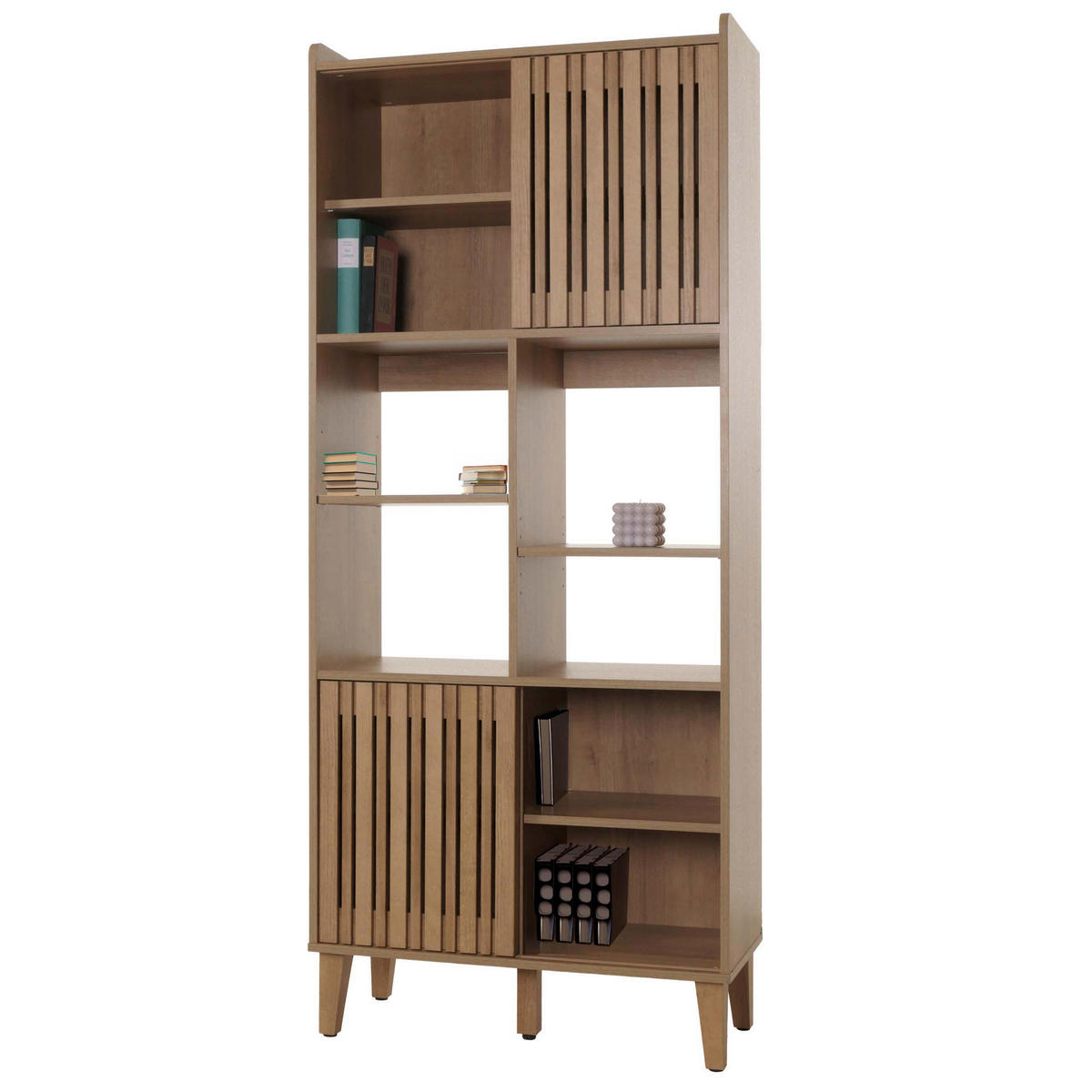 BÜCHERREGAL Holz - Braun, Holz (75/178/35cm) - MCW