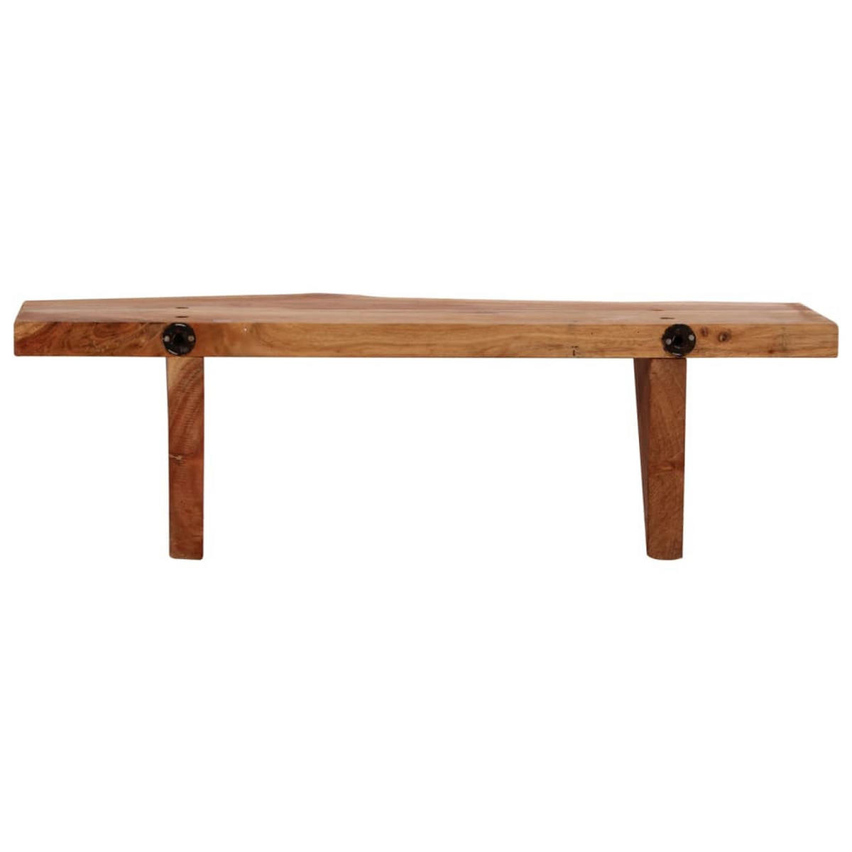 WANDREGALESET 2-tlg. 60/20/18 cm aus Massivholz Akazie - Braun, Holz (60/18/20cm) - vidaXL