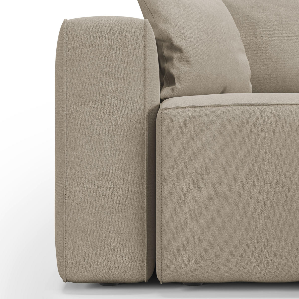 LINEARSOFA Morfeo - Beige, Textil (245/86/99cm) - Divani.store