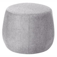 POUF Hellgrau Ashton - Hellgrau, Textil (61/43/61cm) - Beliani