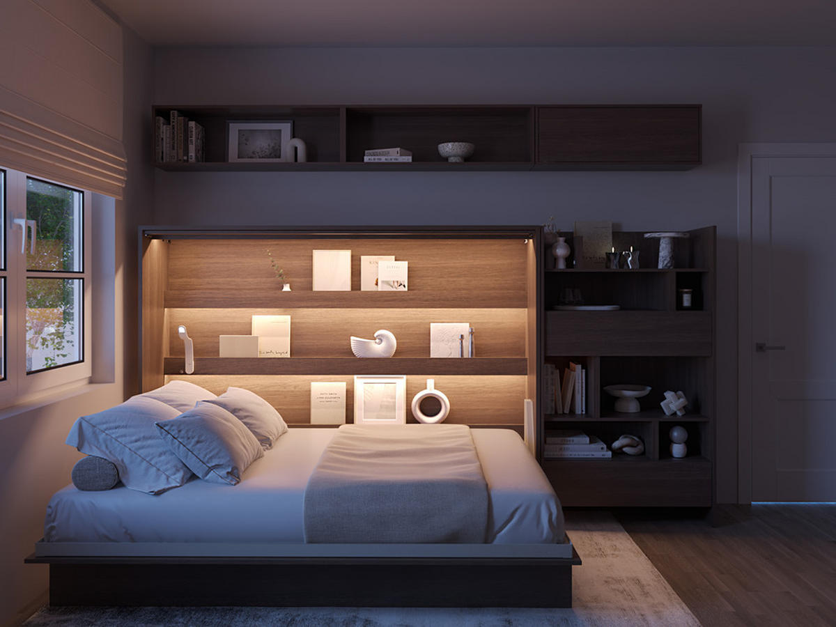 SCHRANKBETT BED CONCEPT BC-04 Matratze - Alteiche, Holzwerkstoff (140/200cm) - Meblini