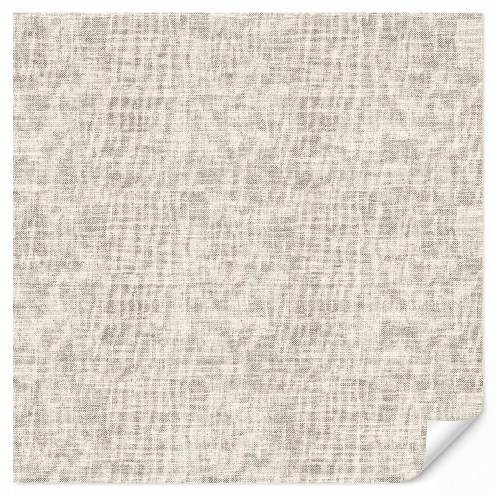TAPETE - Leinen - Textur - Beige - 240x240 cm - Creme, Papier (240/240cm) - OnlyWow