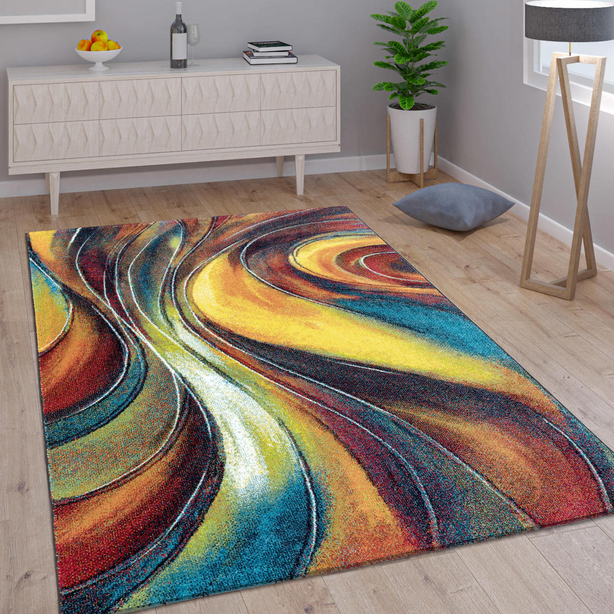 KINDERTEPPICH CANVAS 902 MEHRFARBIG 200X290 - Multicolor, Kunststoff (200/290cm) - Paco Home