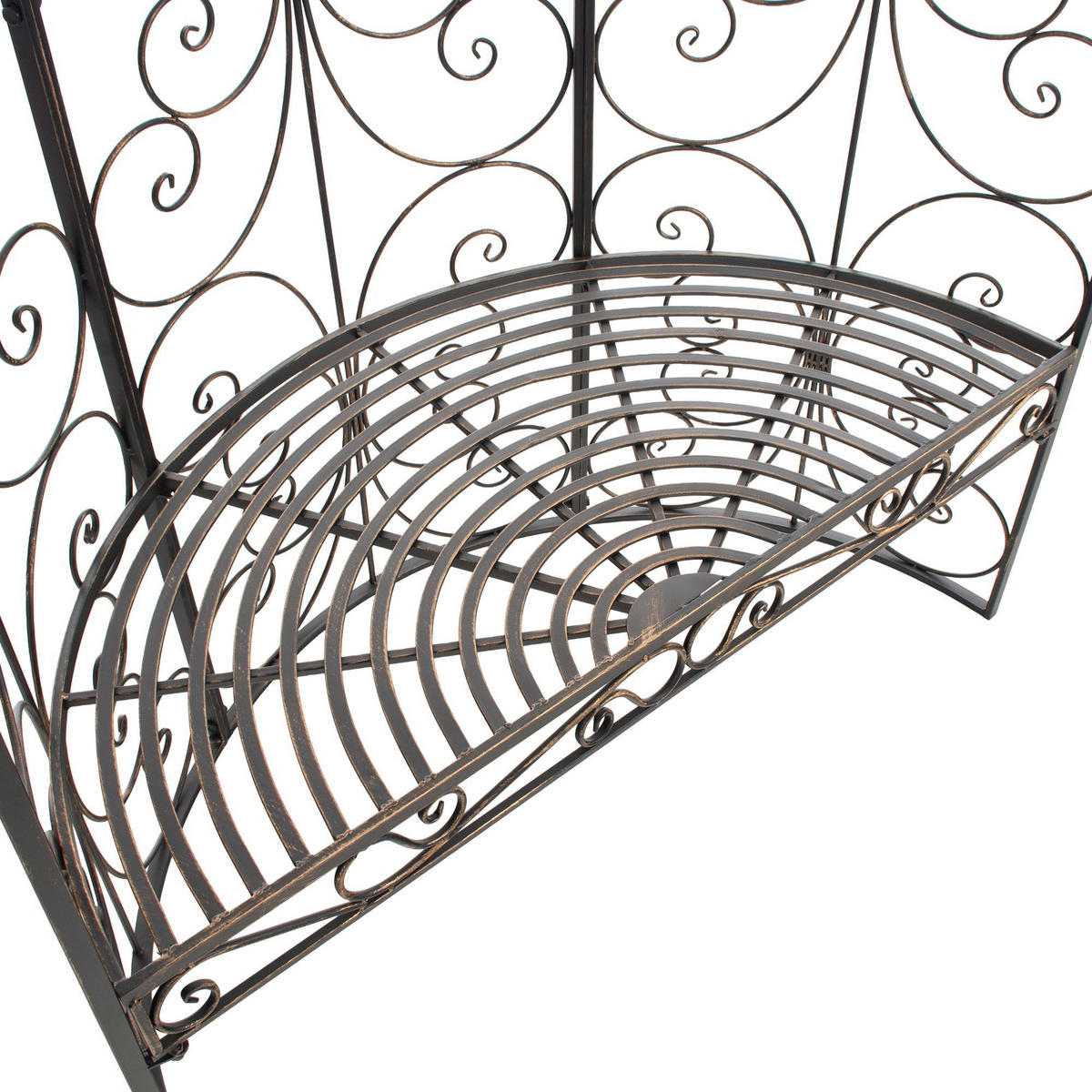 PAVILLON 120/58/178 cm Metall Bronze - Bronzefarben, Metall (120/178/58cm) - CLP
