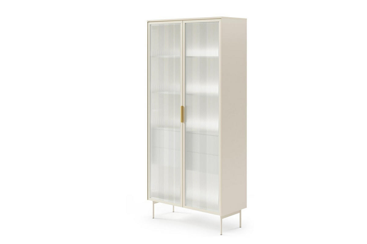 VITRINE Ilumi Kaschmir, mit LED - Kaschmir, Holzwerkstoff (92/195/39cm) - Bettso