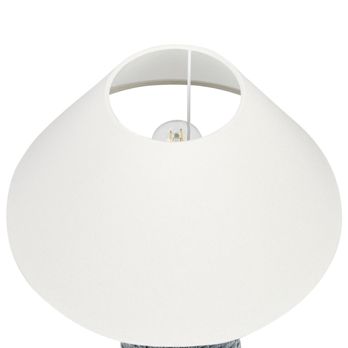 TISCHLAMPE Matina 40/40/60 cm - Blau, Keramik (40/40/60cm) - Beliani