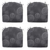 SITZKISSEN Kreis 46/48 cm 4er-Set - Grau, Textil (48/4/46cm) - Madison