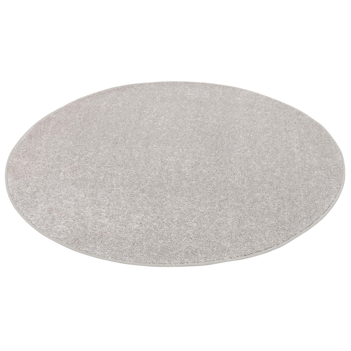 HOCHFLOR VELOURS TEPPICH COTTAGE RUND - Silberfarben, Textil (133/133cm) - Snapstyle