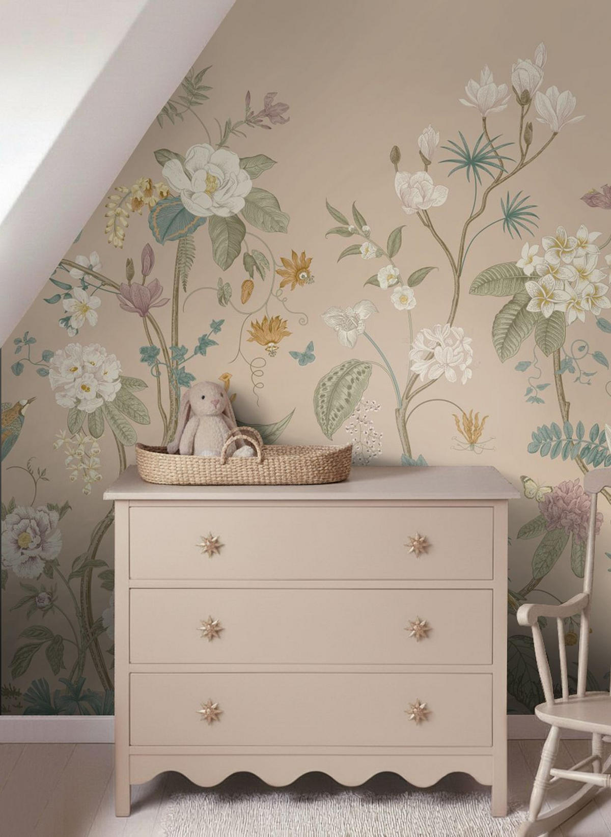 FOTOTAPETE Blumen 2.5 x 2.79 m - Pink, Papier (250/279cm) - ESTAhome