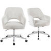 BÜROSTUHL Mika-Faro - Chromfarben/Hellgrau, Textil/Metall (60/84/65cm) - DUBI Möbel