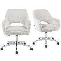 BÜROSTUHL Mika-Faro - Chromfarben/Hellgrau, Textil/Metall (60/84/65cm) - DUBI Möbel