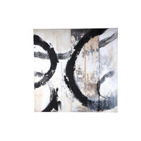 WANDPANEEL Jor Schwarz 120/4/120cm - Schwarz, Kunststoff (4/120/120cm) - PTMD Collection