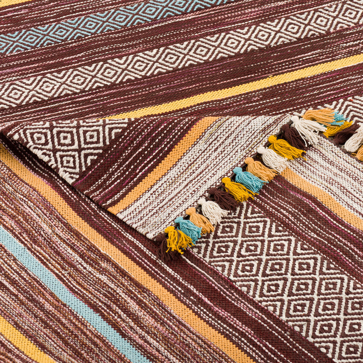 NATUR TEPPICH KELIM KALLEEN - Braun, Textil (200/300cm) - Pergamon