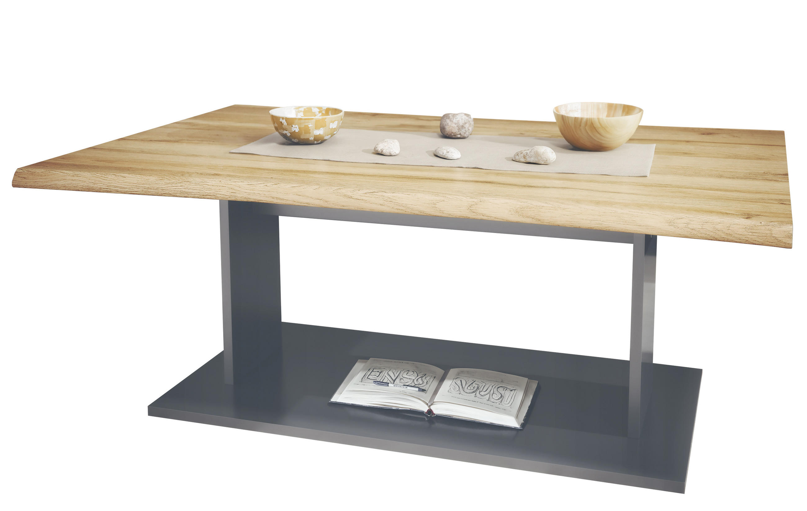 COUCHTISCH Melo Eiche Natur - Eichefarben, Holzwerkstoff (67.5/102/40cm) - Vladon
