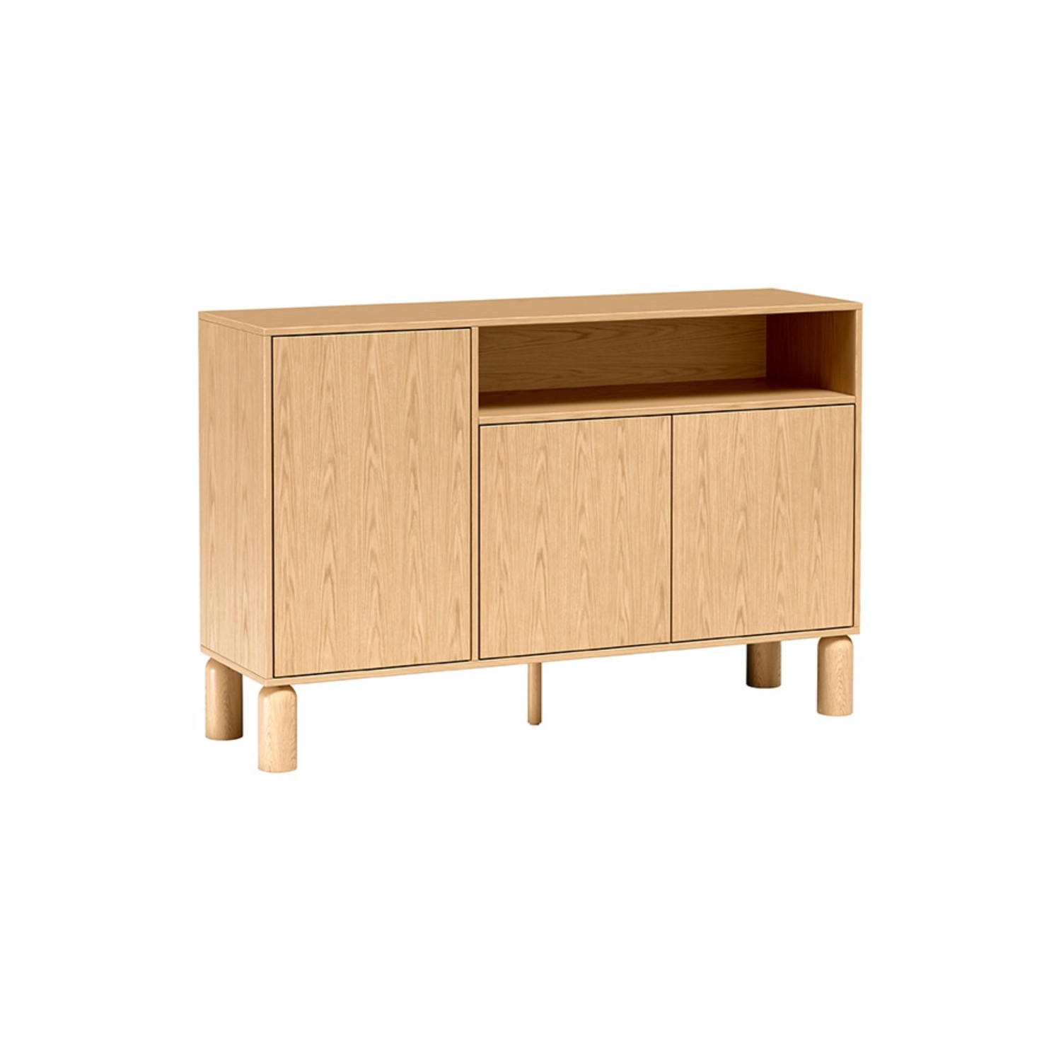 KOMMODE Sanden SN-2 140 x 91,6 x 40,6 cm Eiche Bookmatch - Eichefarben, Holz/Holzwerkstoff (140/91.6/40.6cm) - Koseto
